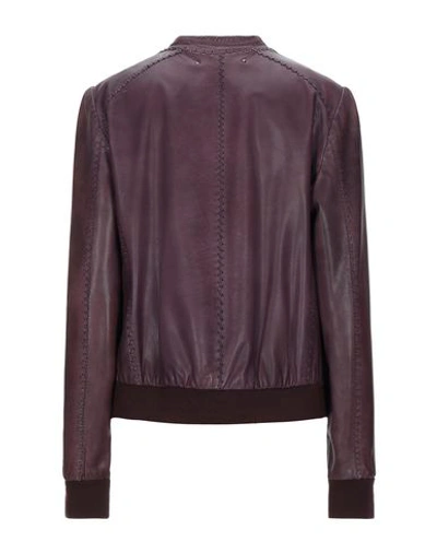 Shop Marc Cain Bomber In Deep Purple