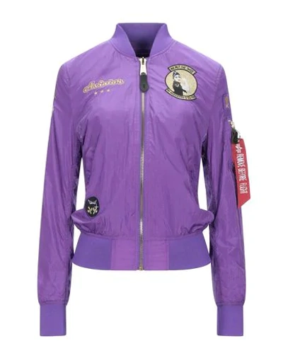 Shop Alpha Industries Jackets In Purple