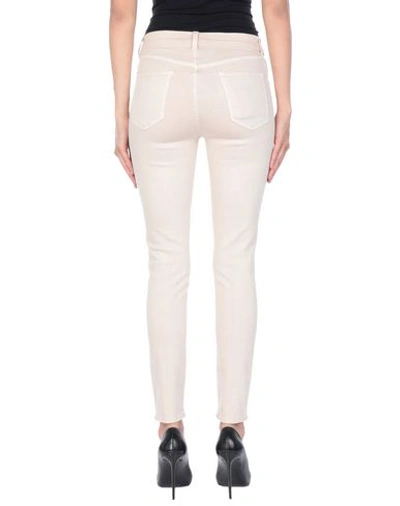 Shop J Brand Denim Pants In Pale Pink