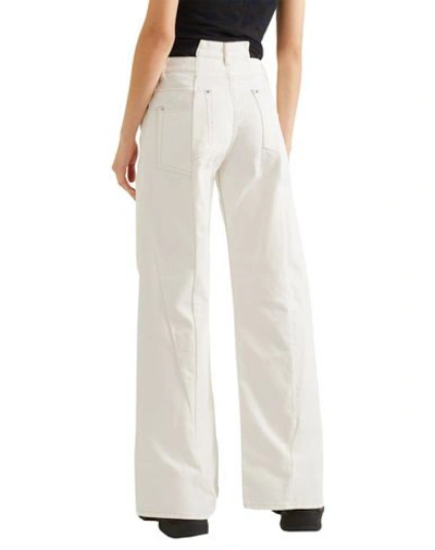 Shop Maison Margiela Denim Pants In White