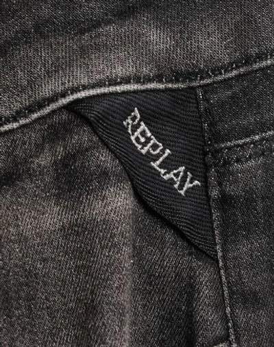 Shop Replay Denim Pants In Black
