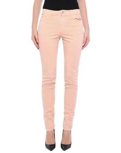 Shop Just Cavalli Woman Jeans Salmon Pink Size 26 Cotton, Elastane, Polyester, Metallic Fiber