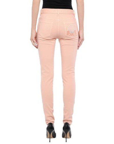 Shop Just Cavalli Woman Jeans Salmon Pink Size 26 Cotton, Elastane, Polyester, Metallic Fiber