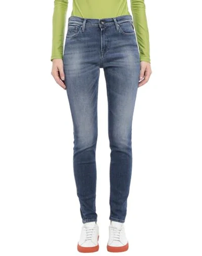 Shop Replay Denim Pants In Blue