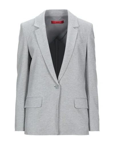 Shop Hugo Boss Suit Jackets In Grey