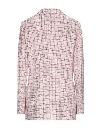 Shop T-jacket By Tonello Woman Blazer Pink Size M Cotton, Acrylic, Viscose, Polyester
