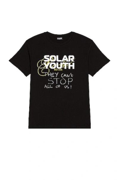 Shop Raf Simons Solar Youth Tee In Black