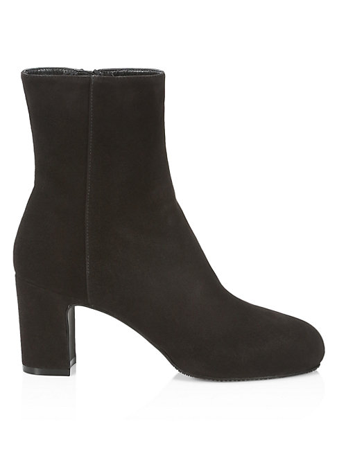 stuart weitzman black suede ankle boots