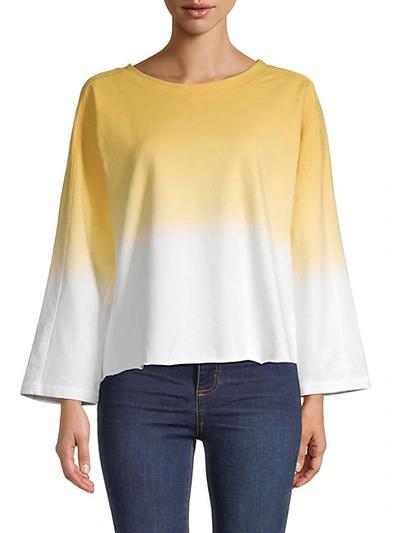 Shop Sundays Women's Olley Ombre Top In Sunflower Ombre