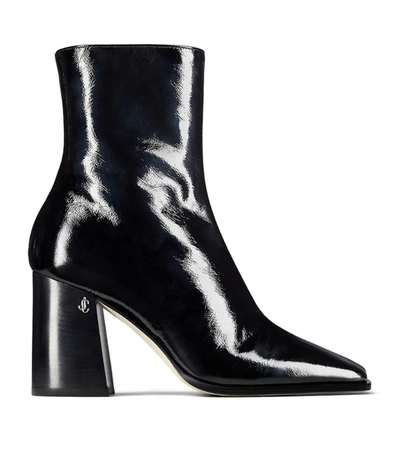 Shop Jimmy Choo Bryelle 85 Glossy Leather Boots