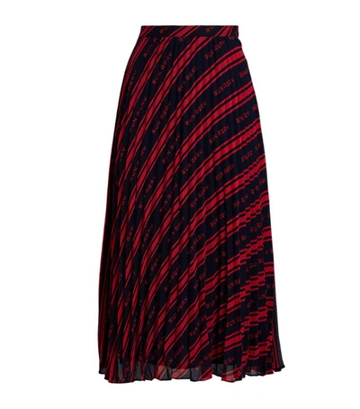 Shop Claudie Pierlot Striped Midi Skirt