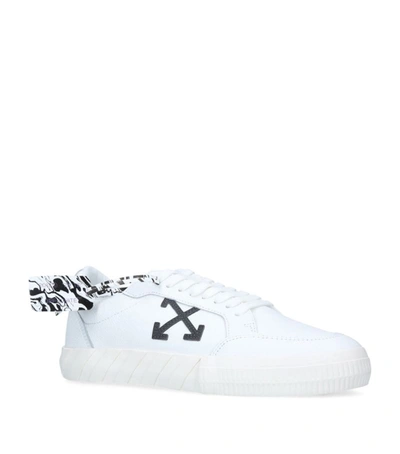 Shop Off-white Low-top Leather Vulcanized Sneakers