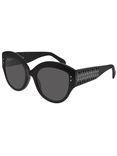 Shop Alaïa Aa0040s Sunglasses In Black Black Grey