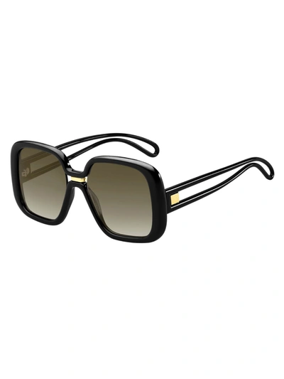 Shop Givenchy Gv 7106/s Sunglasses In /ha Black