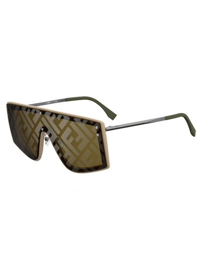 Shop Fendi Ff M0076/g/s Sunglasses In A/rx Beige