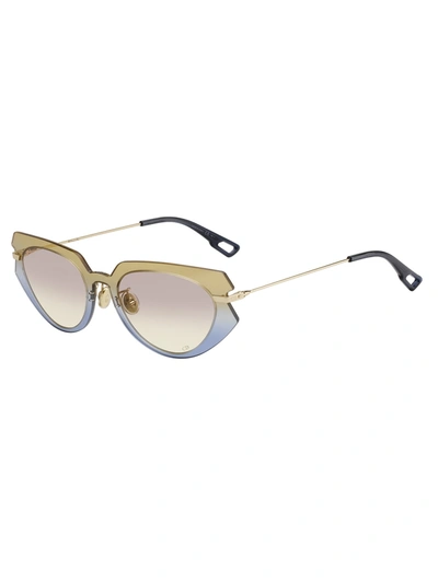 Shop Dior Attitude2 Sunglasses In Lg/vc Brown Blue