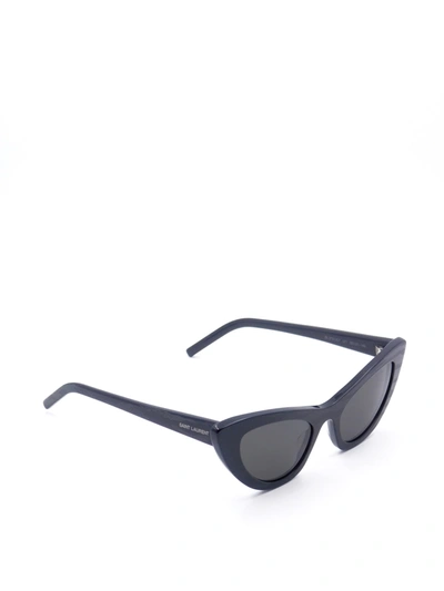 Shop Saint Laurent Sl 213 Lily Sunglasses In Black Black Black