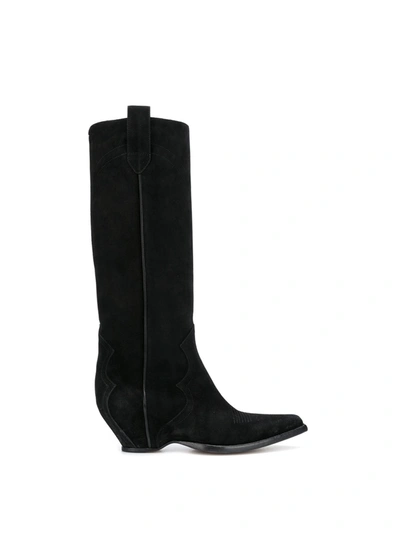 Shop Maison Margiela Boot Western In Black