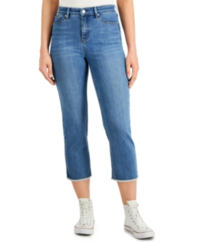 Shop Calvin Klein Jeans Est.1978 High-rise Tummy-control Cropped Jeans In Sante Fe