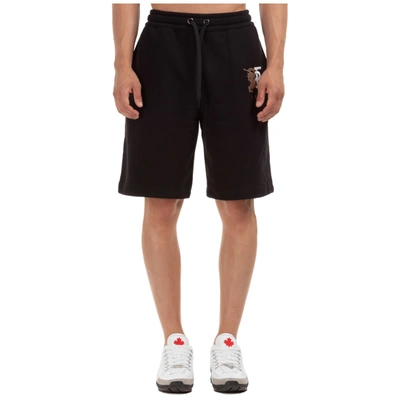 Shop Burberry Stretton Shorts In Black