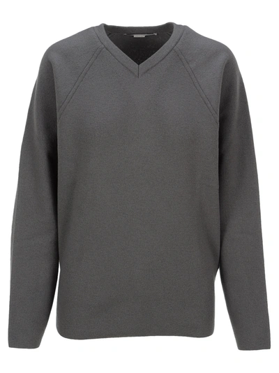 Shop Stella Mccartney V-neck Sweater In Light Grey