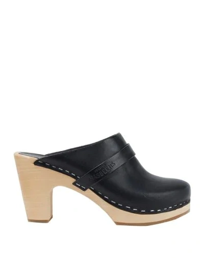 Shop Swedish Hasbeens Mules And Clogs In Black