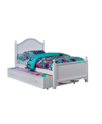 Shop Furniture Of America Poppy Twin Bed With Trundle In White
