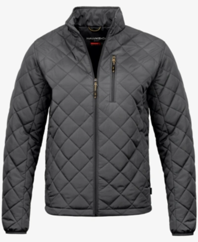 Shop Hawke & Co. Men's Diamond Quilted Jacket, Created For Macy's In Carbon