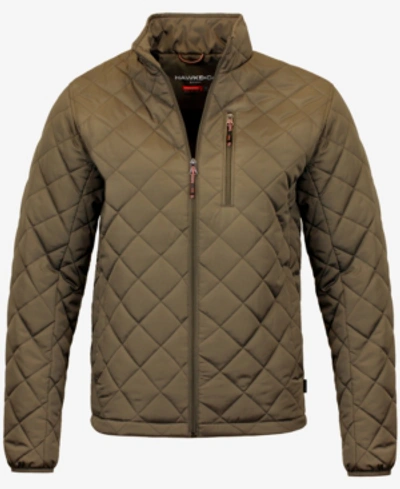 Shop Hawke & Co. Men's Diamond Quilted Jacket, Created For Macy's In Bark