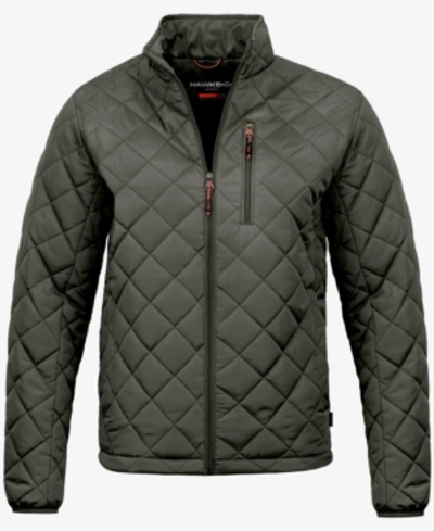 Shop Hawke & Co. Men's Diamond Quilted Jacket, Created For Macy's In Loden