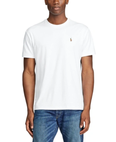 Shop Polo Ralph Lauren Men's Classic-fit Soft Cotton T-shirt In White