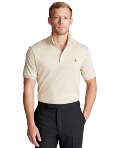 Shop Polo Ralph Lauren Men's Classic-fit Soft Cotton Polo Shirt In Expedition Dune Heather/cr18