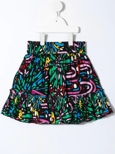Shop Stella Mccartney Fireworks Print Skirt In Multicolour