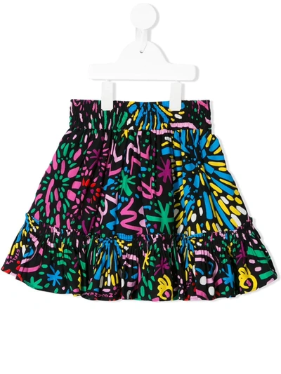 Shop Stella Mccartney Fireworks Print Skirt In Multicolour