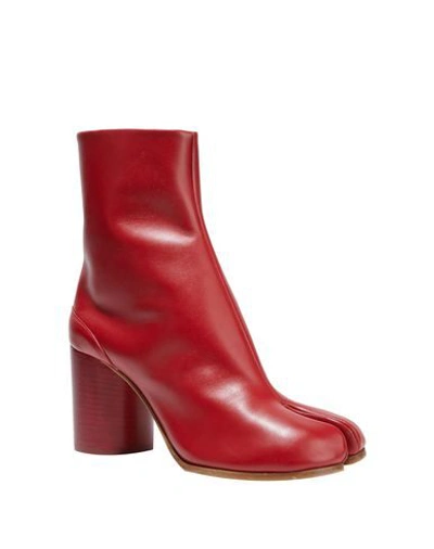 Maison Margiela Ankle Boot In Red