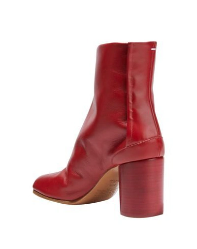 Maison Margiela Ankle Boot In Red