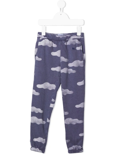 Bobo Choses Kids' Cloud Print Sweatpants In Purple | ModeSens