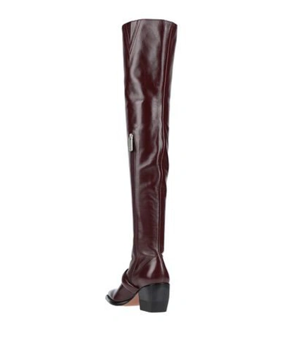 Shop Chloé Woman Boot Burgundy Size 6 Soft Leather In Red