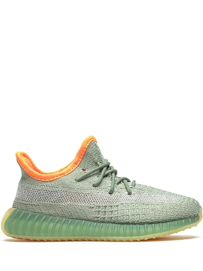 Shop Adidas Originals Yeezy Boost 350 V2 "desert Sage" Sneakers In Grey