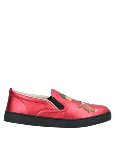 Shop Gucci Sneakers In Red