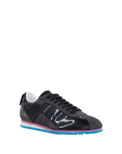 Shop Mm6 Maison Margiela Woman Sneakers Black Size 10 Polyester, Polyurethane, Bovine Leather