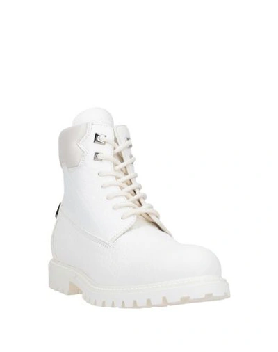 Shop Buscemi Ankle Boots In Ivory