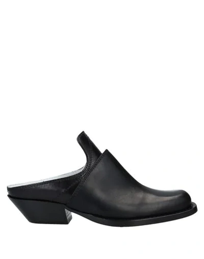 Shop Mm6 Maison Margiela Woman Mules & Clogs Black Size 8 Soft Leather