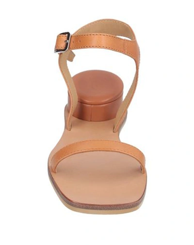 Shop Mm6 Maison Margiela Sandals In Tan