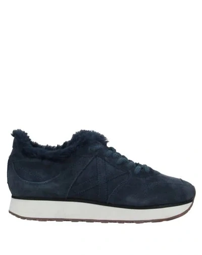 Shop Munich Sneakers In Slate Blue