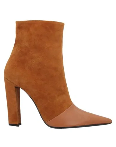 Shop Angela Chiara Venezia Ankle Boots In Camel