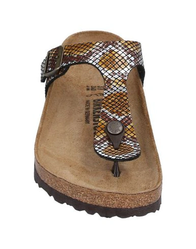 Shop Birkenstock Toe Strap Sandals In Camel