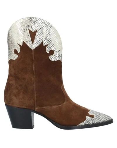 Shop Paris Texas Ankle Boots In Brown