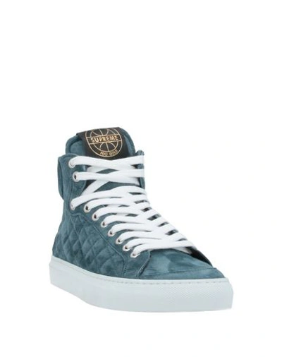 Shop Pantofola D'oro Woman Sneakers Pastel Blue Size 10 Soft Leather