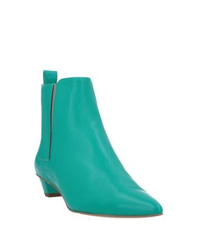 Shop Alysi Ankle Boots In Emerald Green